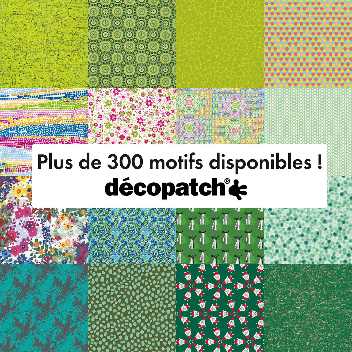 décopatch C531O Papier No.531 Giraffe grün 3 Bögen