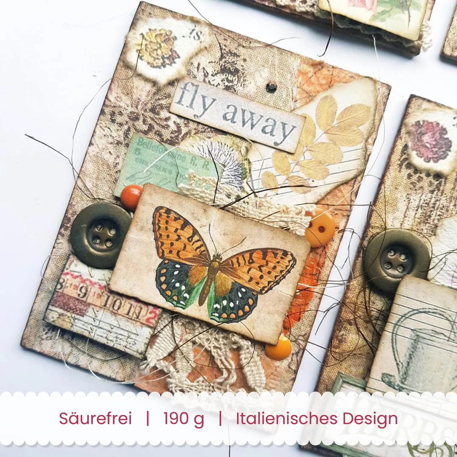 Stamperia Garden Scrapbookpapier 30,5x30,5cm beidseitig 10 Blatt
