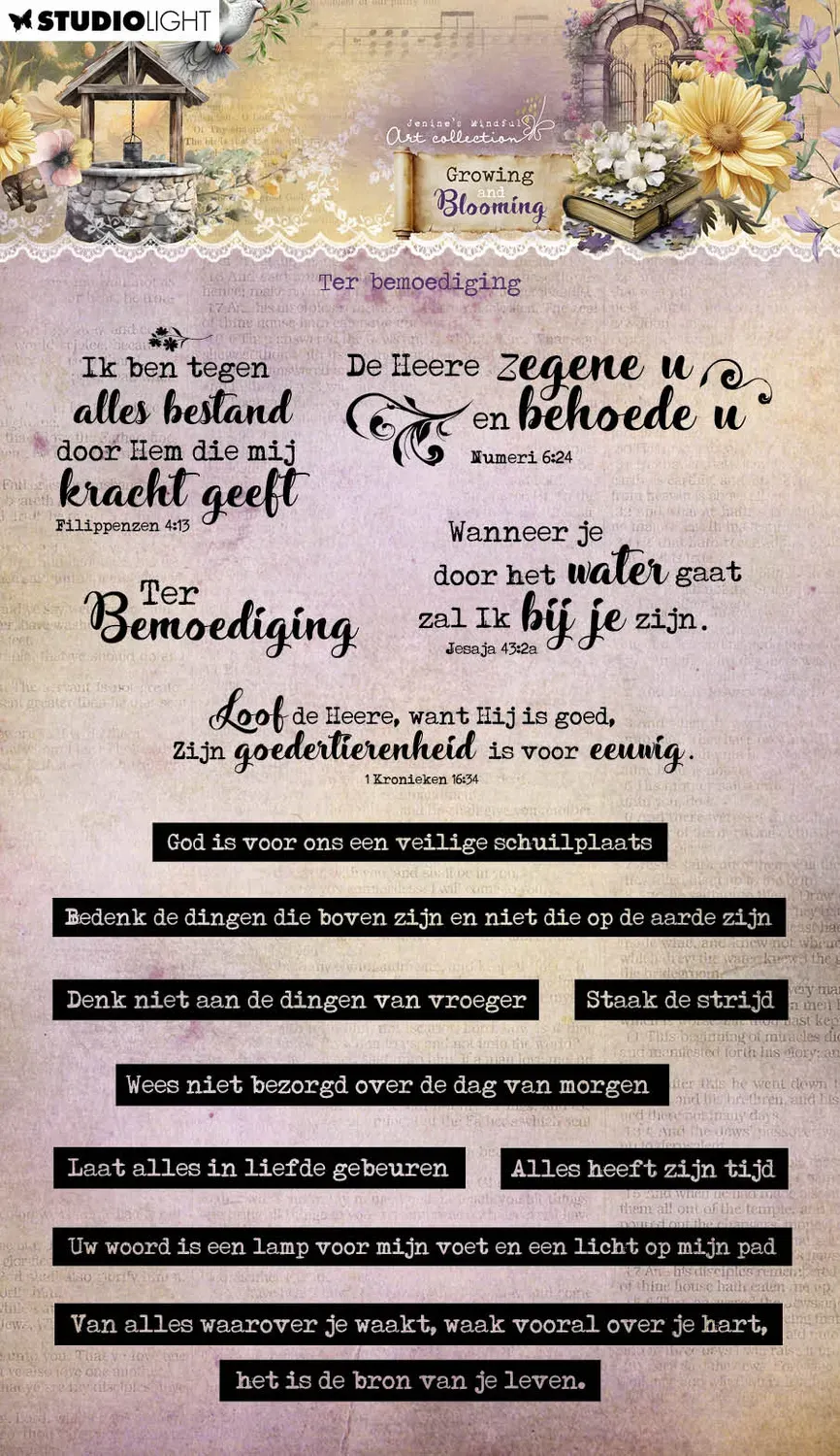StudioLight Growing Blooming Ter Bemoediging Stempel