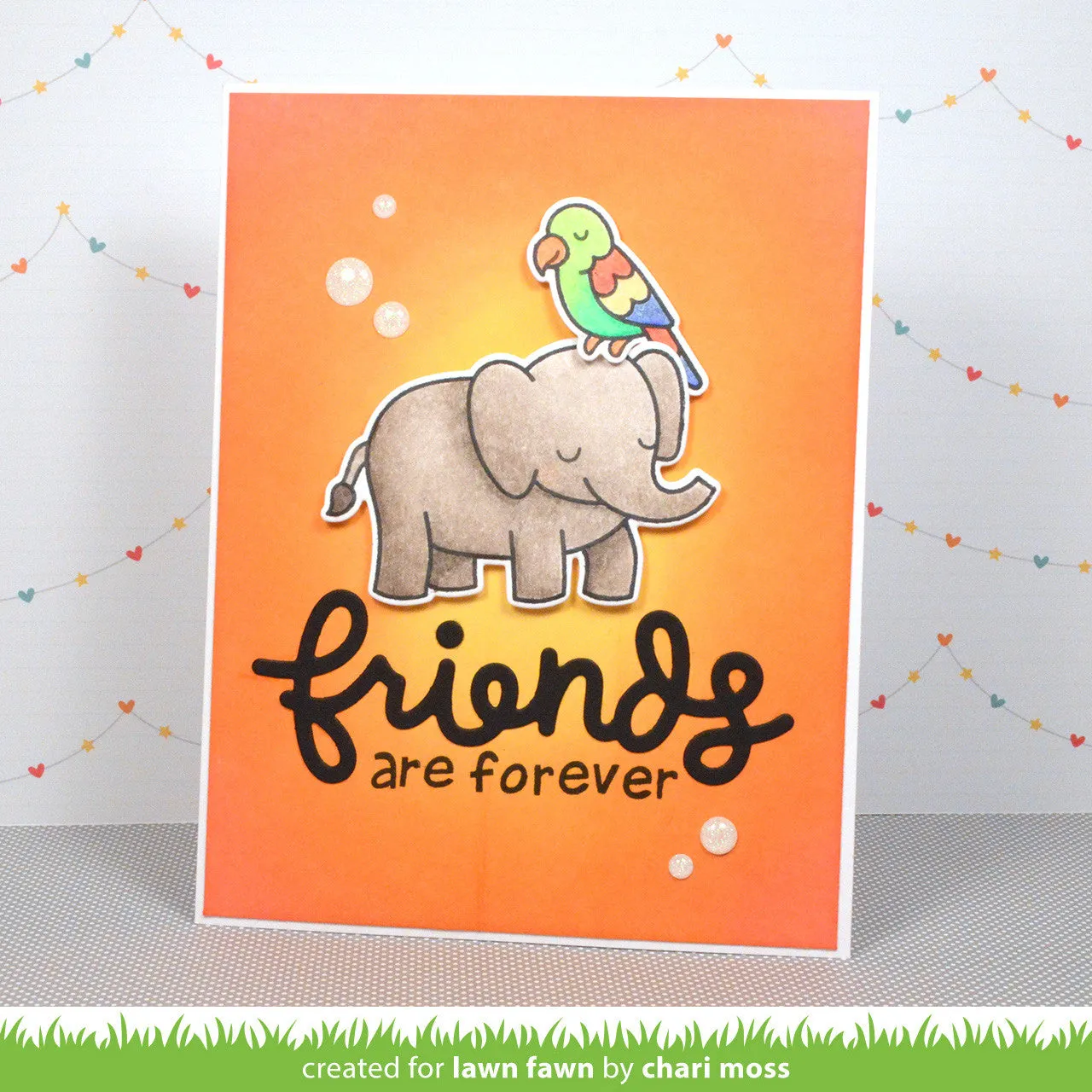 Lawn Fawn Scripty Friends Lawn Cuts Stanzschablonen Schriftzug