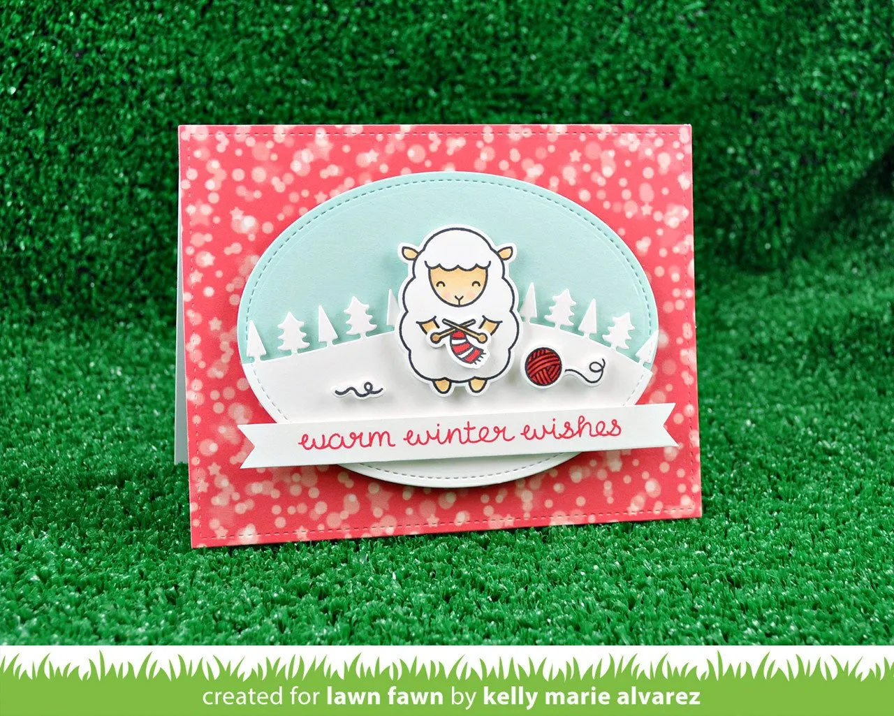 Lawn Fawn Baaah Humbug Stempelset Schafe Weihnachten