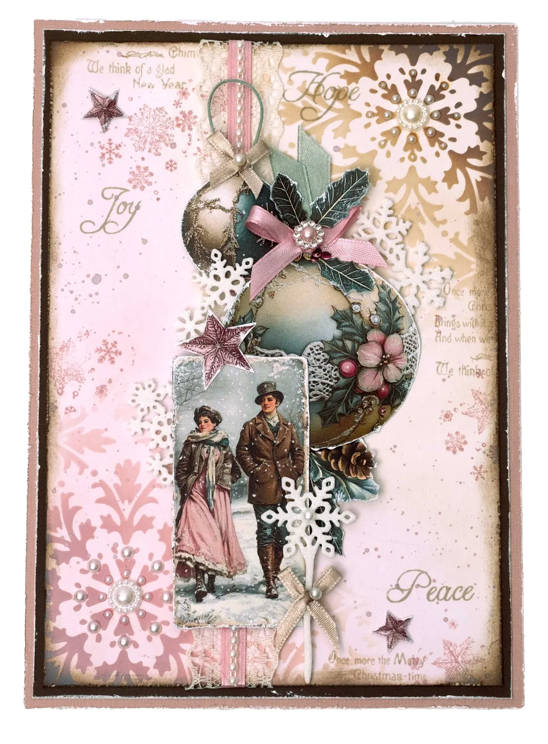 StudioLight Jenine's Mindful Art Christmas Blush Maske Festive Damask