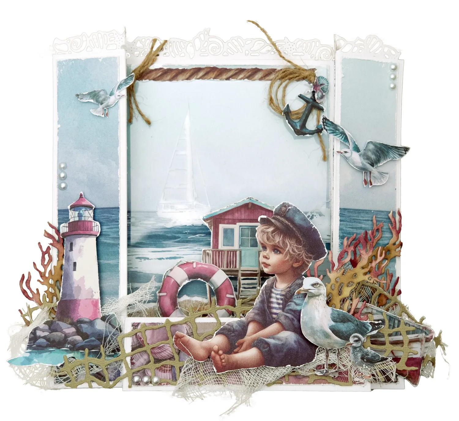 Jenine's Mindful Art Tide of Hope Stanzschablone Deep Sea