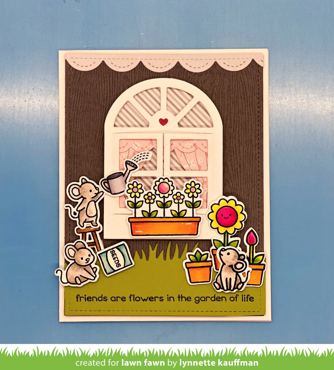Lawn Fawn Garden Before 'n Afters Stempelset Pflanzen