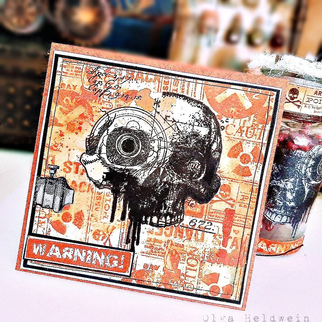 AALL and Create #387 Steampunk Alchemist Stempelset A4