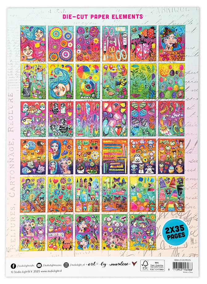 StudioLight Art by Marlene 2025 Die-Cut Block XL-Elemente