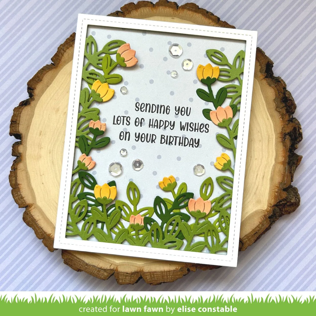 Lawn Fawn Henry's Build-A-Sentiment Spring Stempelset Sprüche