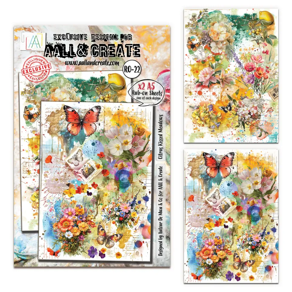 AALL and Create RO-22 Citrus Kissed Meadows Rub-Ons A5