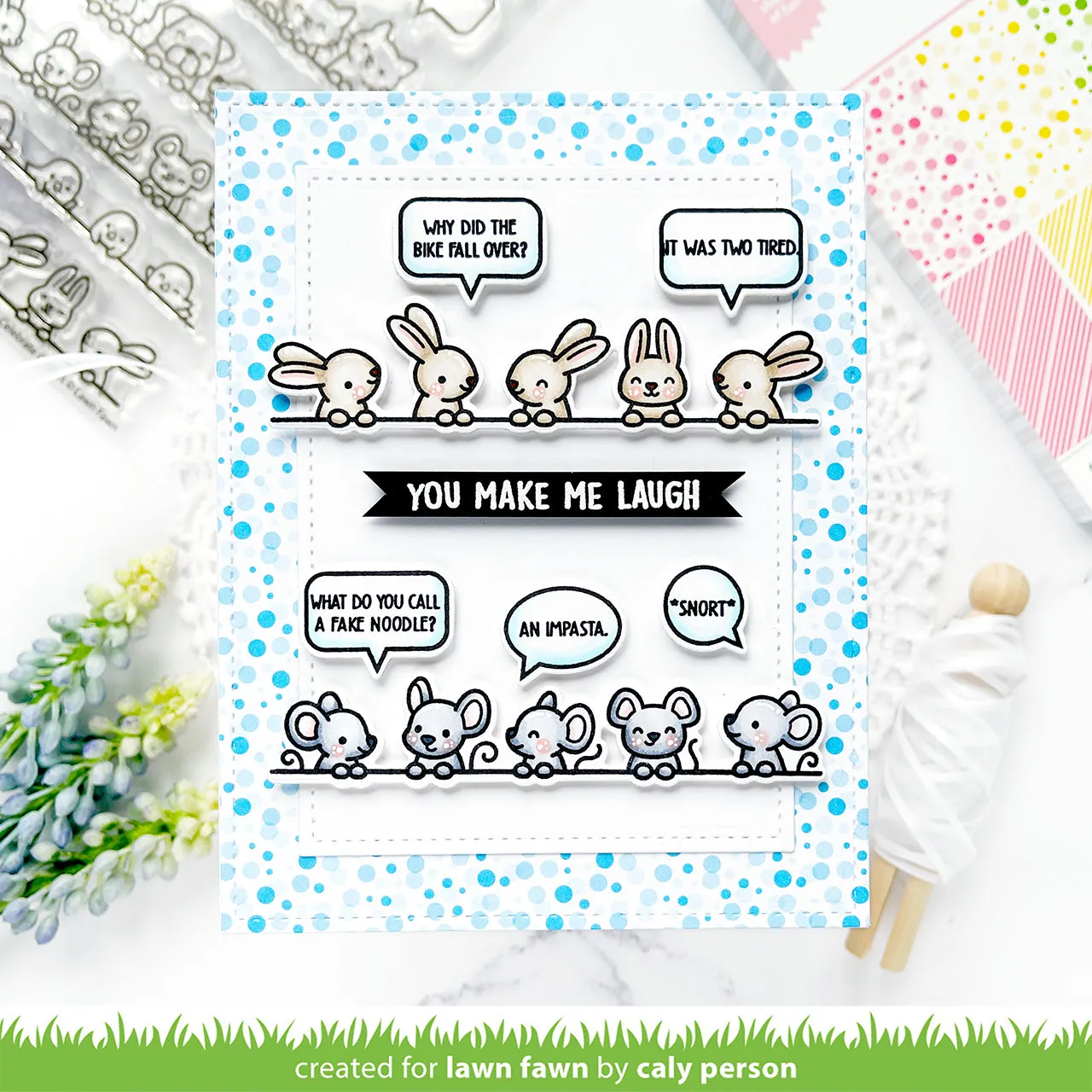 Lawn Fawn Dad Jokes Clear Stamps Vatertag