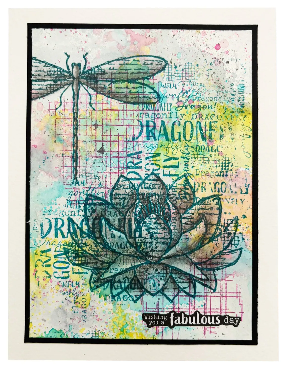 StudioLight Hazel Eaton Stempel Grunge Grid Clear 93x136mm