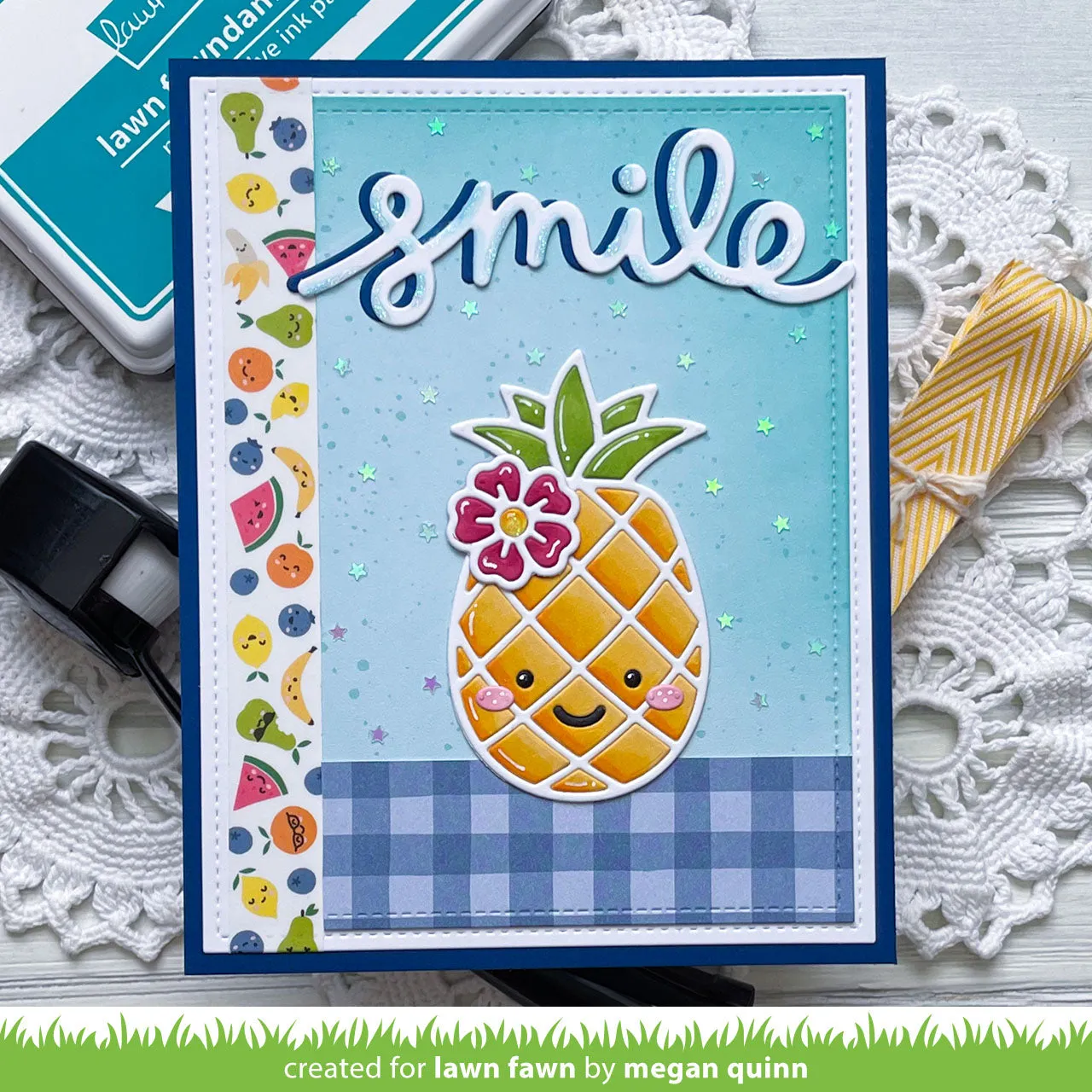 Lawn Fawn Lawn Cuts Playful Pineapple Stanzschablone Sommer