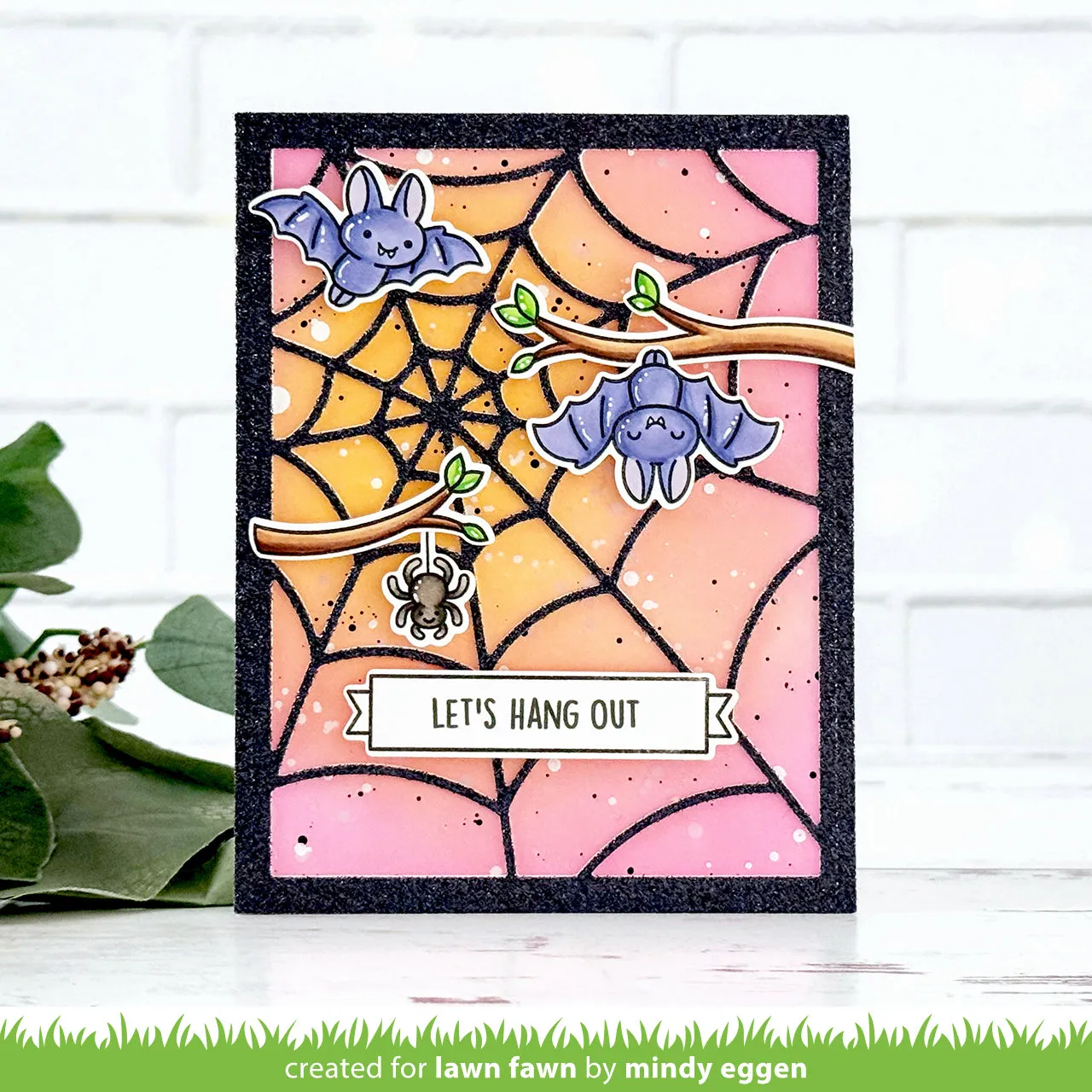 Lawn Fawn Lawn Cuts Spiderweb Backdrop Stanzschablone Halloween