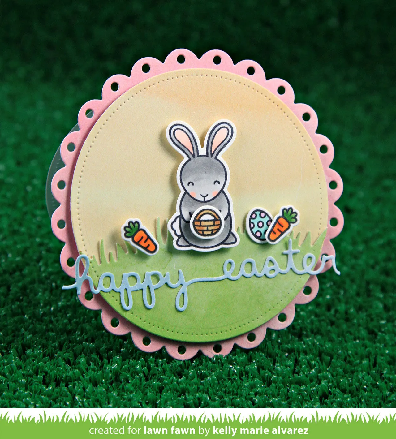 Lawn Fawn Easter Border LF1365 Stanzschablone Schriftzug