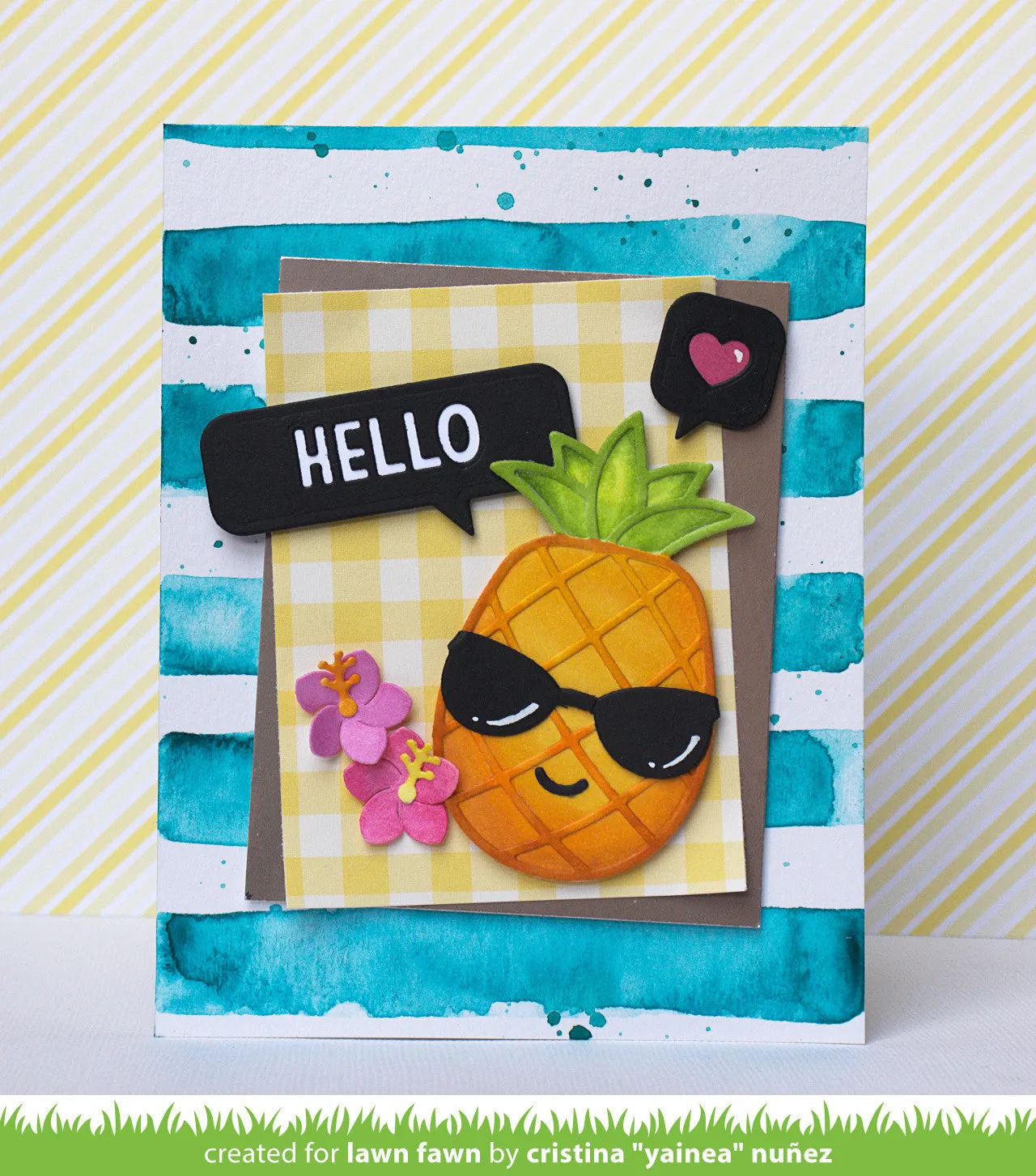 Lawn Fawn Lawn Cuts Playful Pineapple Stanzschablone Sommer