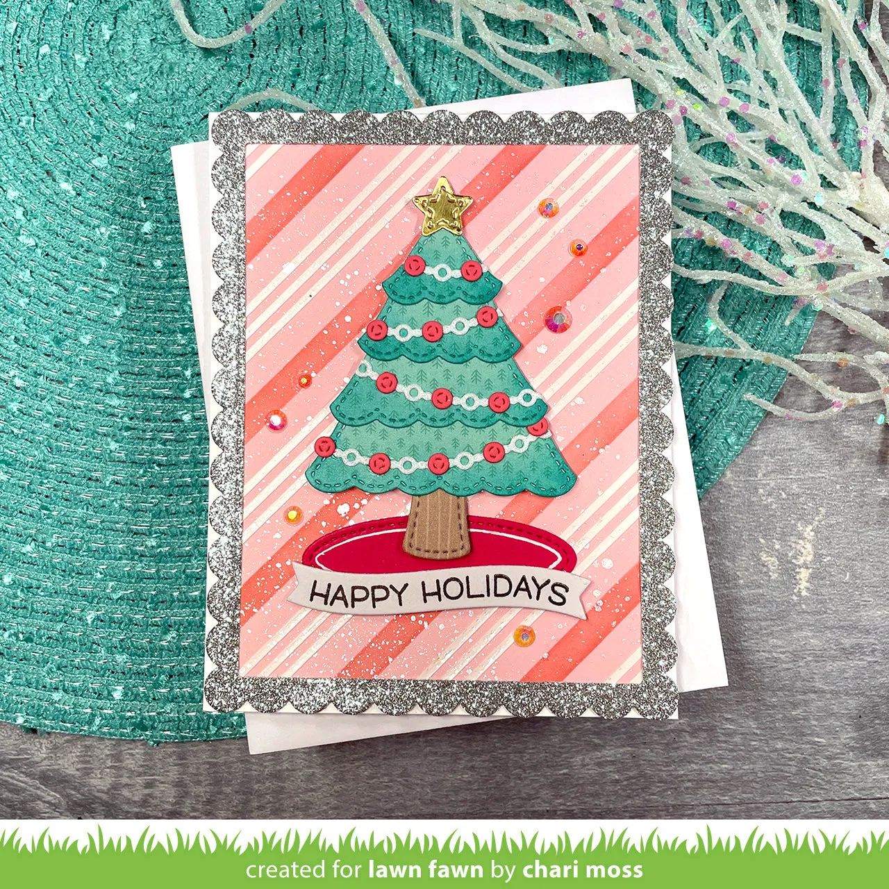 Lawn Fawn Build-a-Christmas Tree LF3513 Stanzschablonen Set