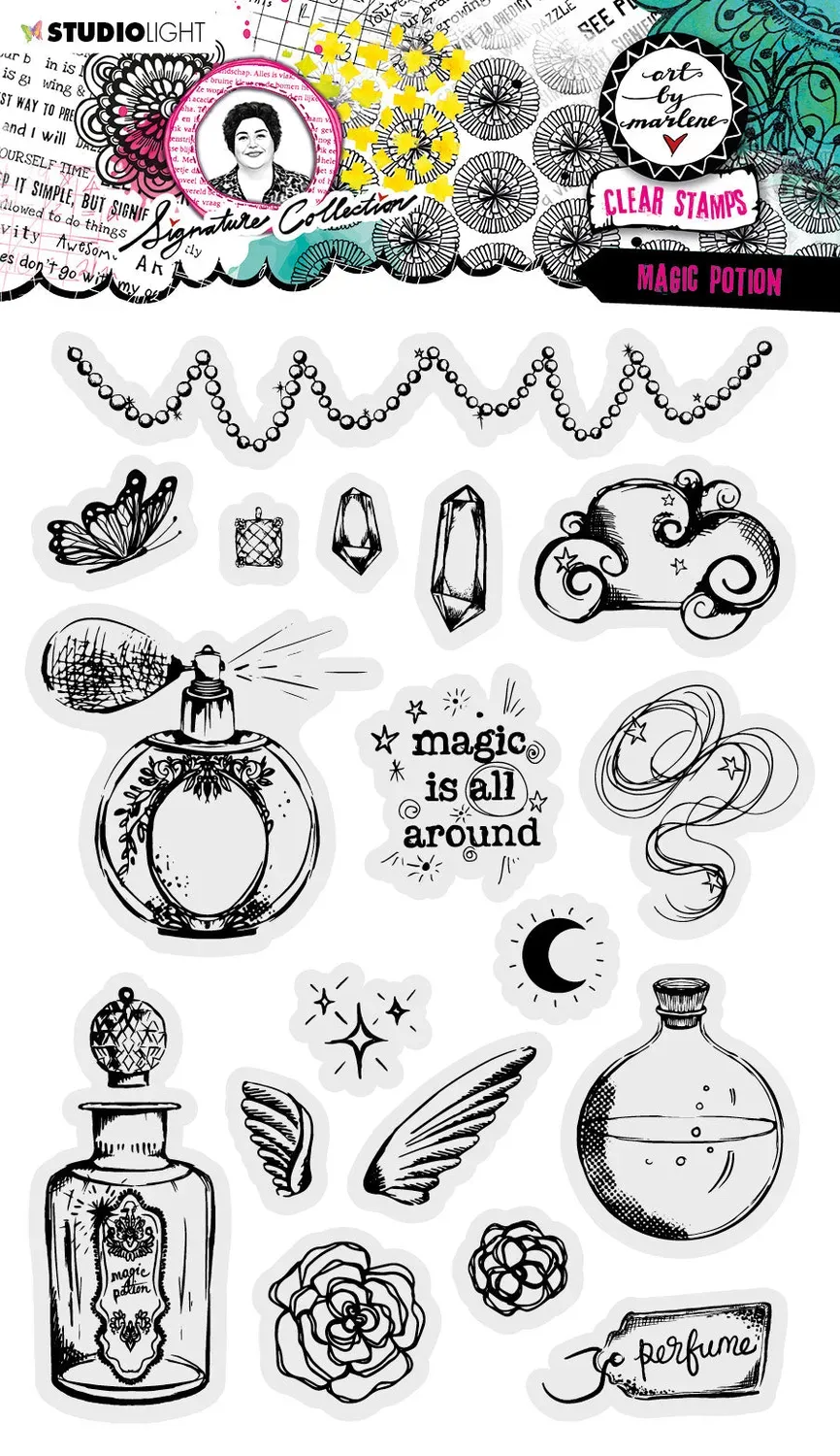 StudioLight Art by Marlene Magic Potion Klarsichtstempel A5 Zaubertrank