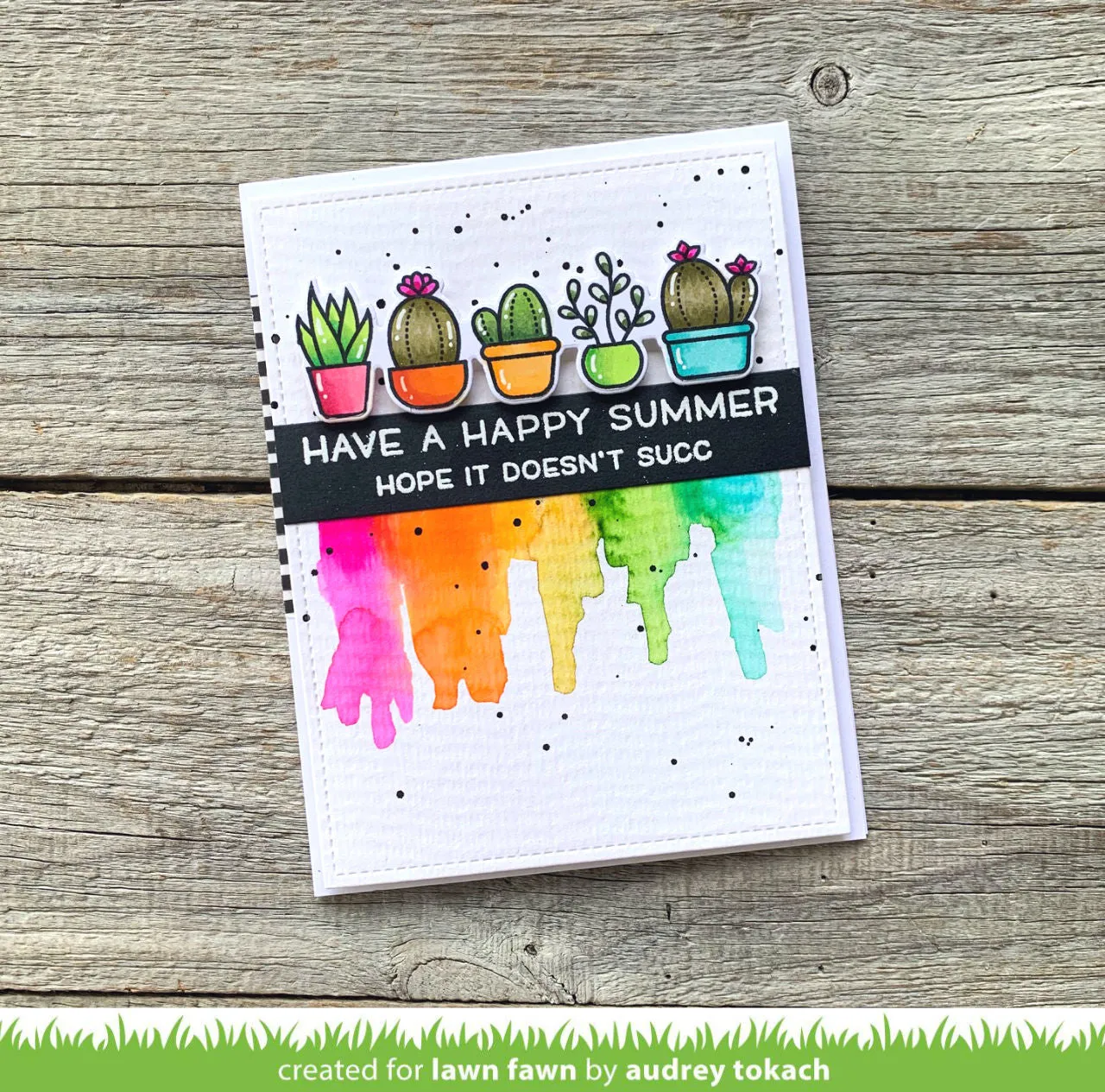 Lawn Fawn Simply Summer Sentiments Klarsichtstempel Sommer