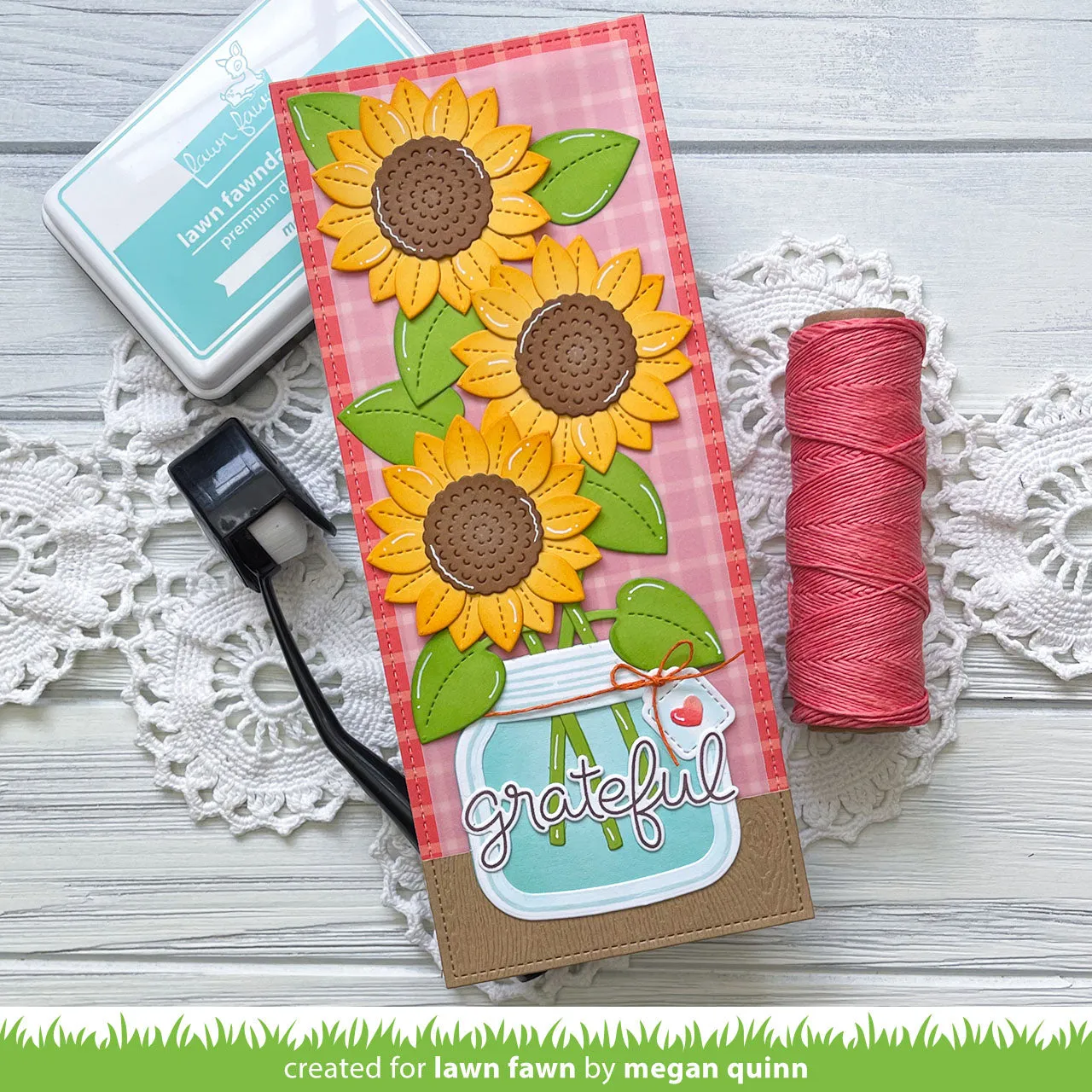 Lawn Fawn Falling Leaves Motivpapier 12 Blatt Herbst