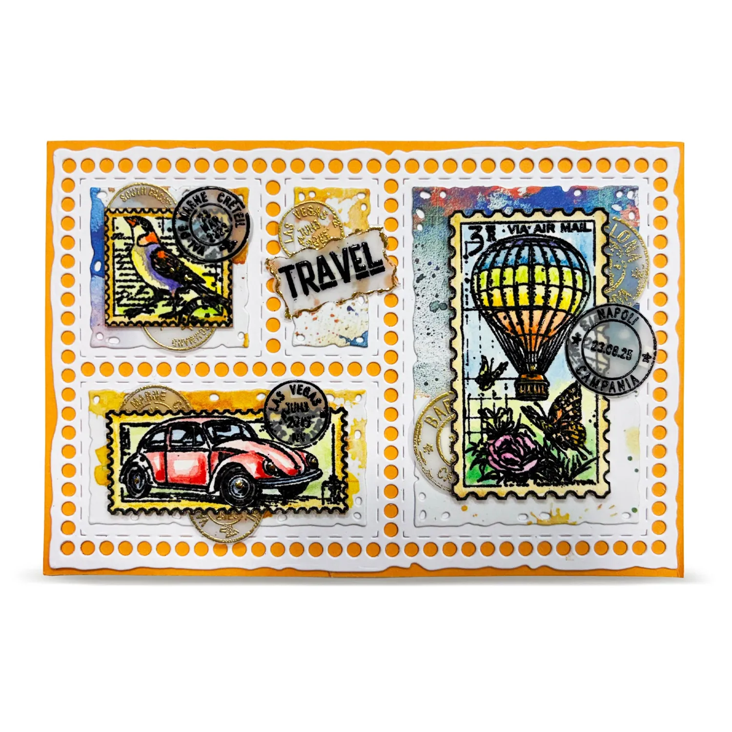 AALL and Create TP-1443 Miniature Postage Stempel A6 7 Motive