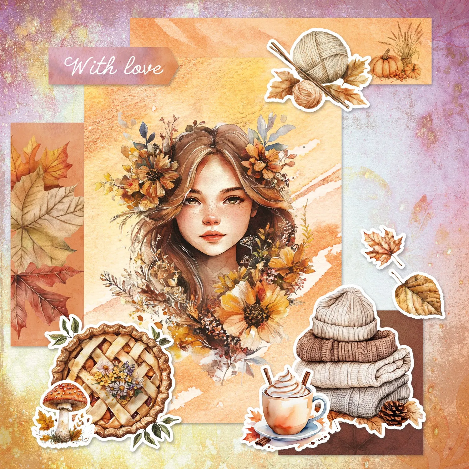 StudioLight Essentials Cozy Autumn Mixed Paper Pad 42 Blatt