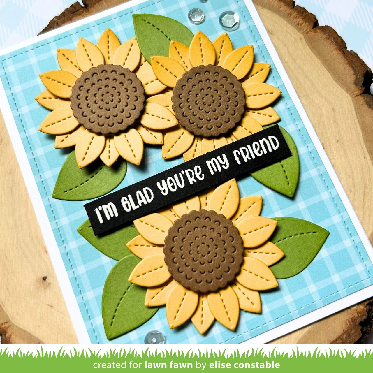 Lawn Fawn Lawn Cuts Sunny Sunflower Stanzen 6-teilig
