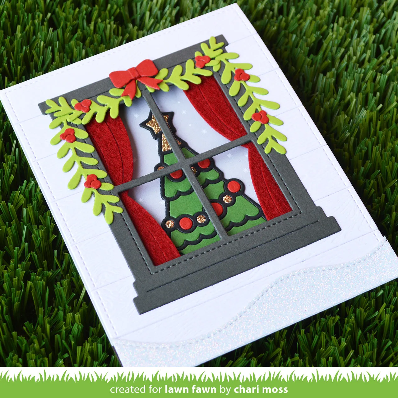 Lawn Fawn Jolly Christmas Tree LF2700 Stanzschablone