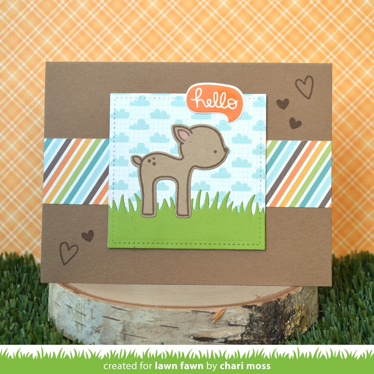 Lawn Fawn Pop-Up Thanks Stanzschablone Danke interaktiv