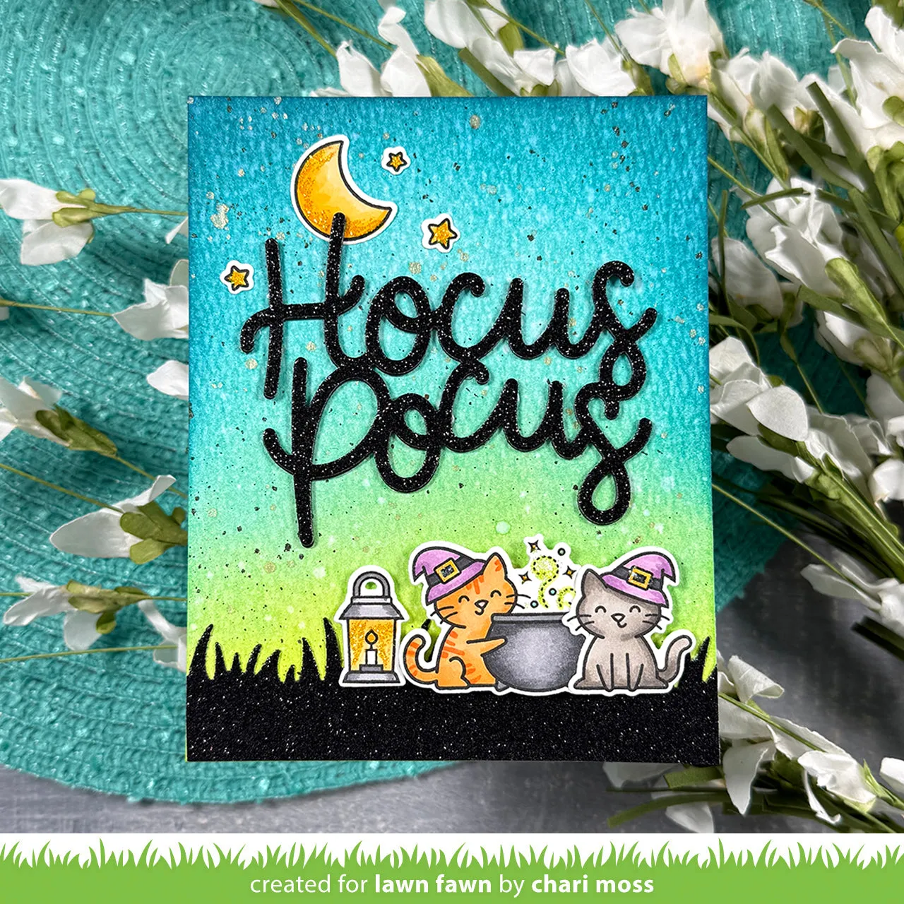Lawn Fawn Hocus Purr-cus Stempelset Halloween