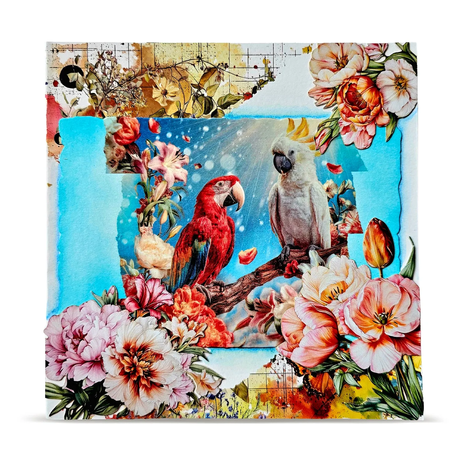 AALL and Create MT-155 Loving Parrots Washi Tape 10 m ablösbar