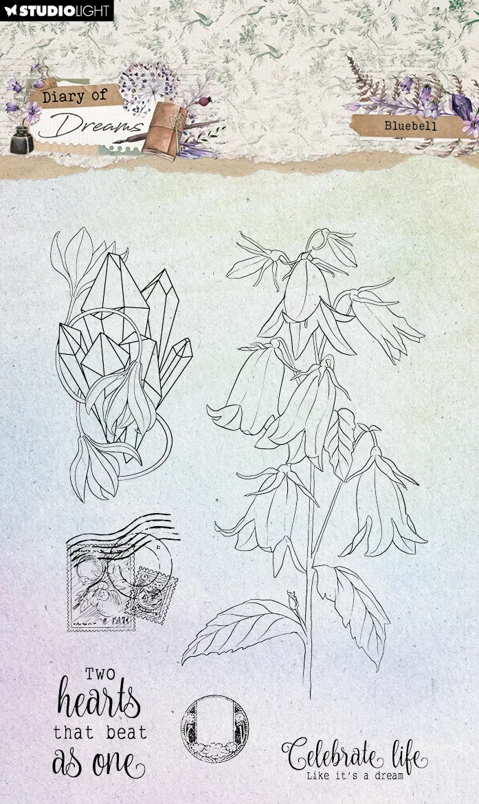 StudioLight Diary of Dreams Clear Stempel Blue Bell