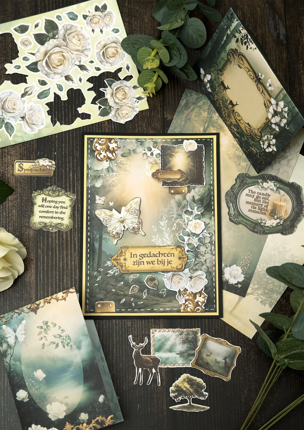 StudioLight Quiet Morning Papierelemente Sentiments EN 21 Teile