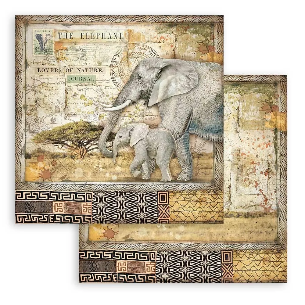 Stamperia Savana Scrapbooking Pad 6x6 10 Blatt
