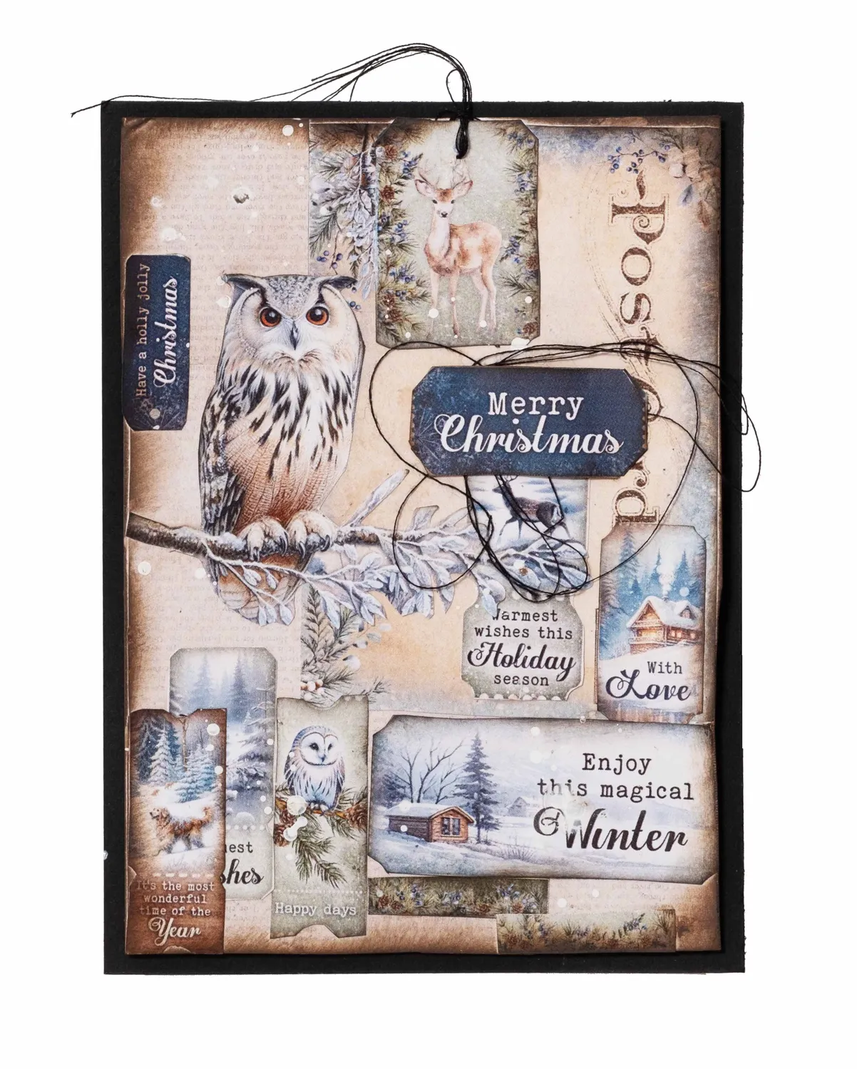 StudioLight Essentials Mini Paper Pad Winter Wonderland 24 Blatt