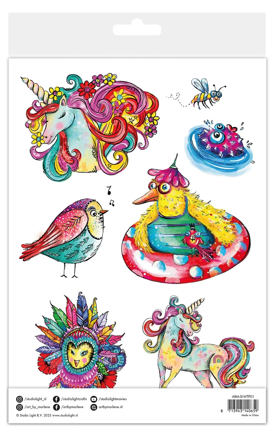 Art by Marlene Signature Water Transfer Paper Colorful mix