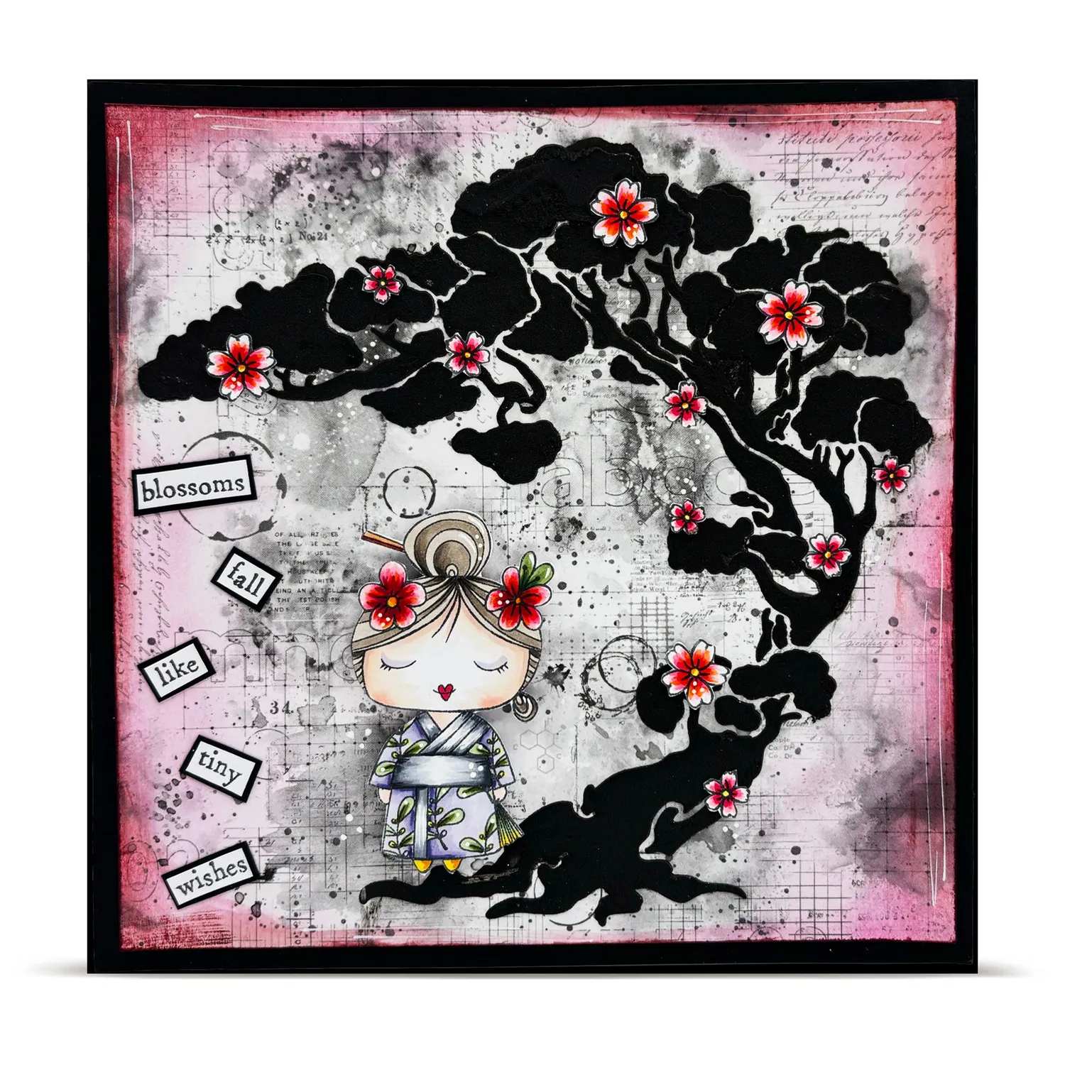 AALL and Create TP-1354 Stempelset A Moment To Blossom A7