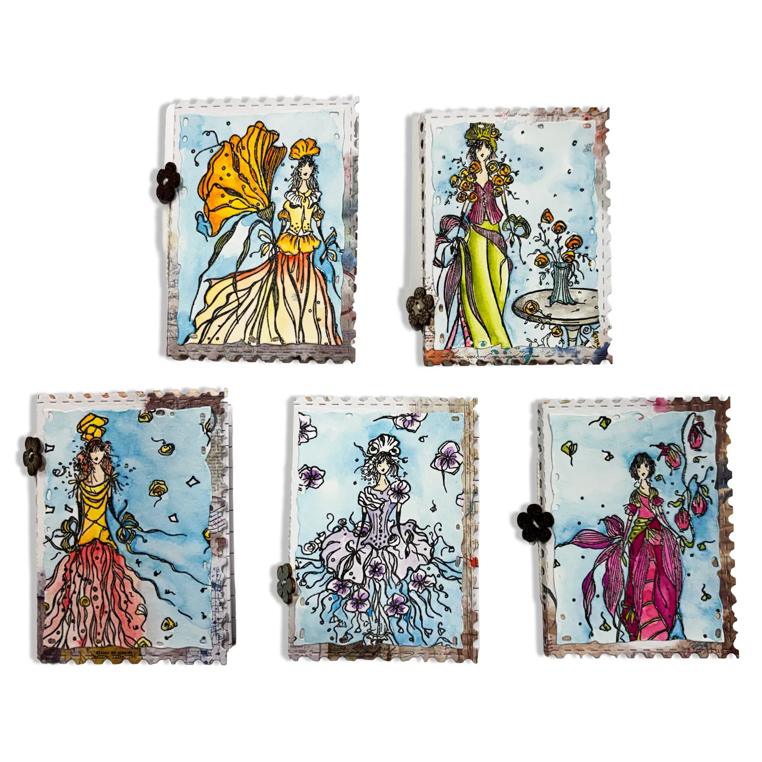 AALL and Create TP-1403 The Whispering Dress Stempelset A6