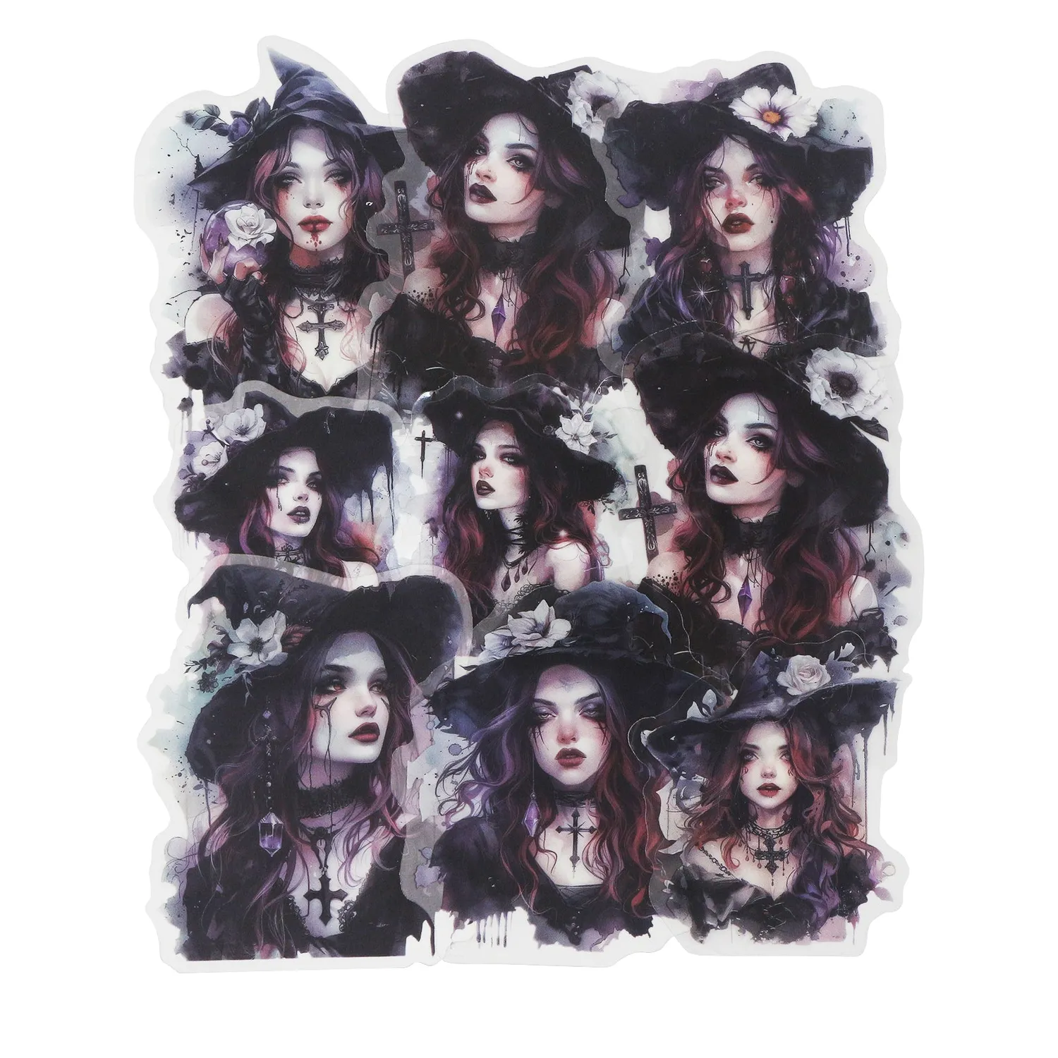 Ieebee Forest Spell Sticker PET 20 Stück Rose Witch