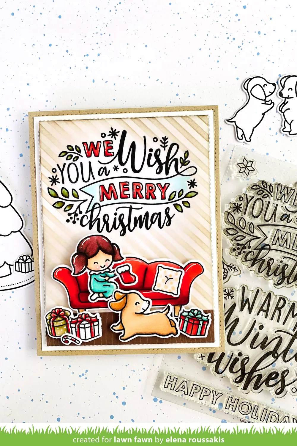 Lawn Fawn Window Scene Winter LF2672 Clear Stamps