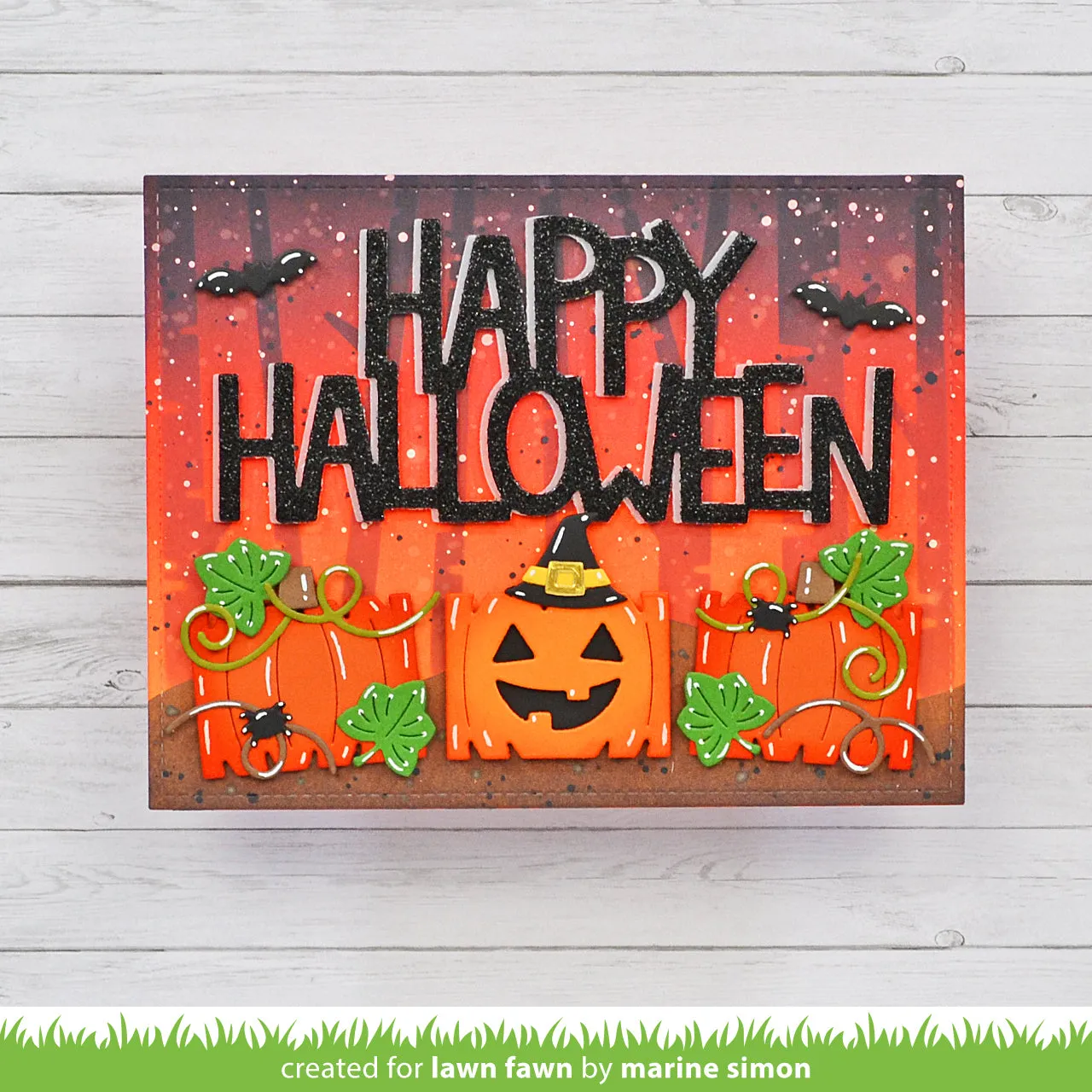 Lawn Fawn Tiny Gift Box Jack-O-Lantern Stanze