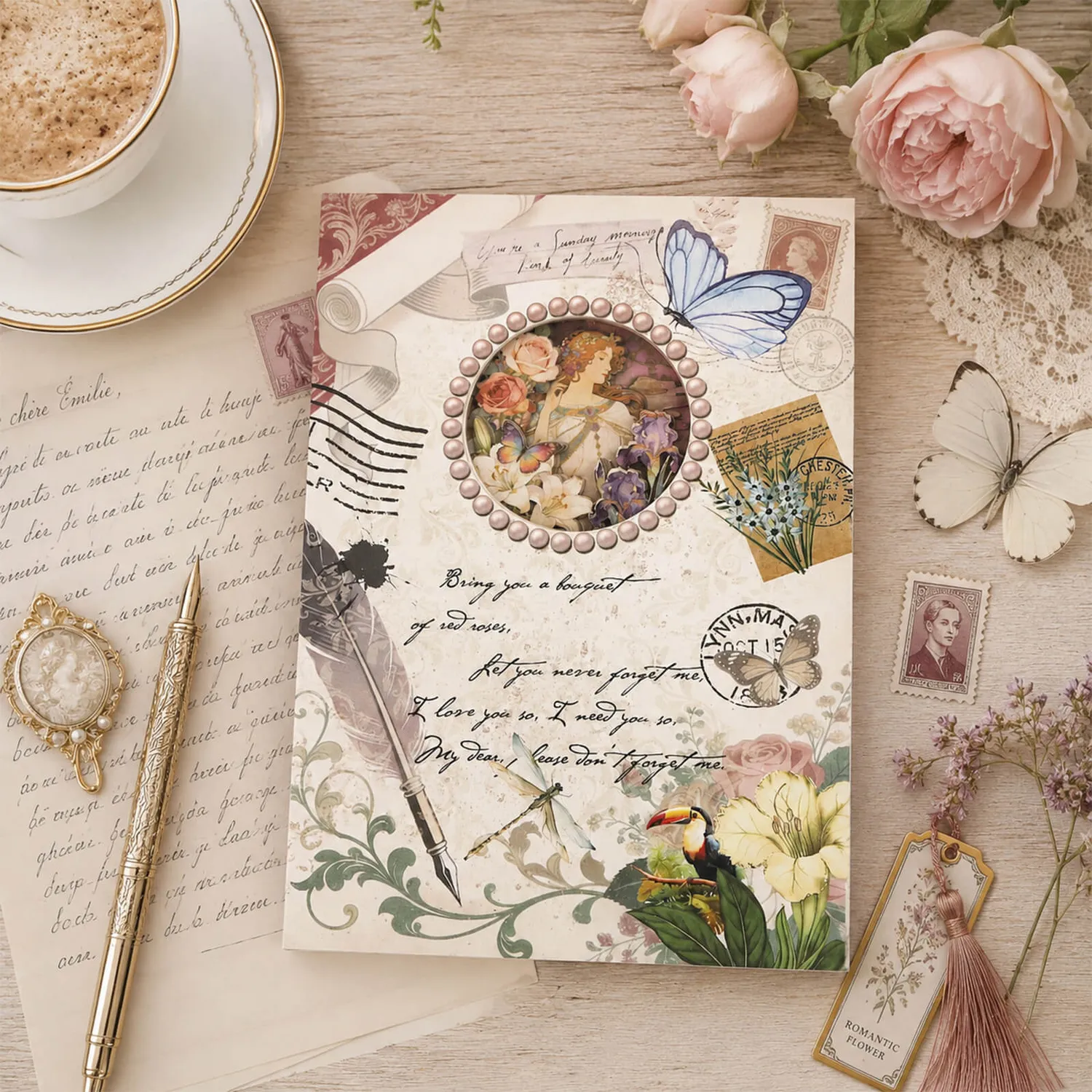 Ieebee Nature's Notes Journal 3D vintage 60 Seiten