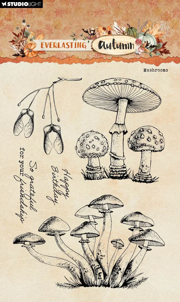 StudioLight Everlasting Autumn Stempel Pilze Motivgröße A6