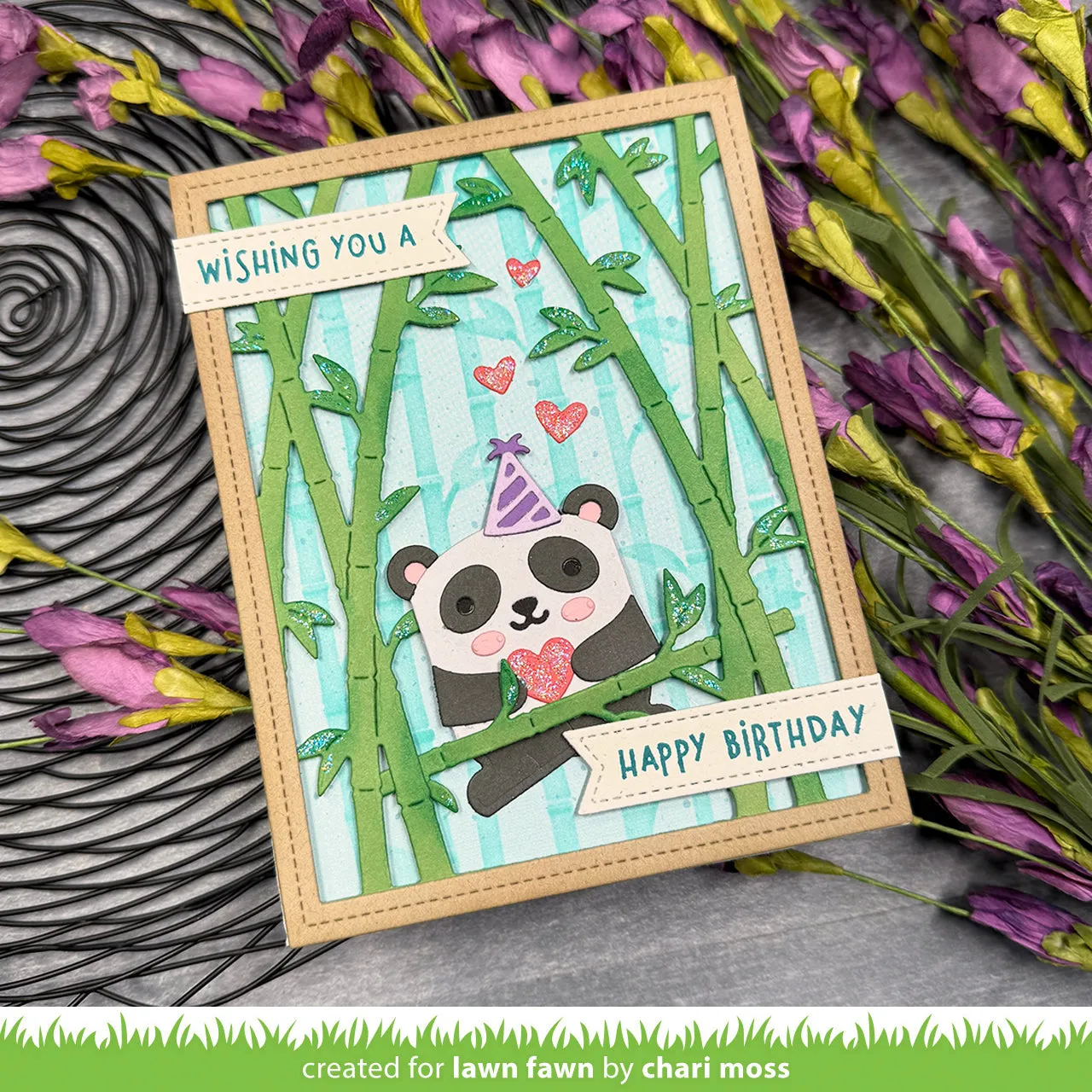 Lawn Fawn Tiny Gift Box Panda Bär Stanze 16-tlg