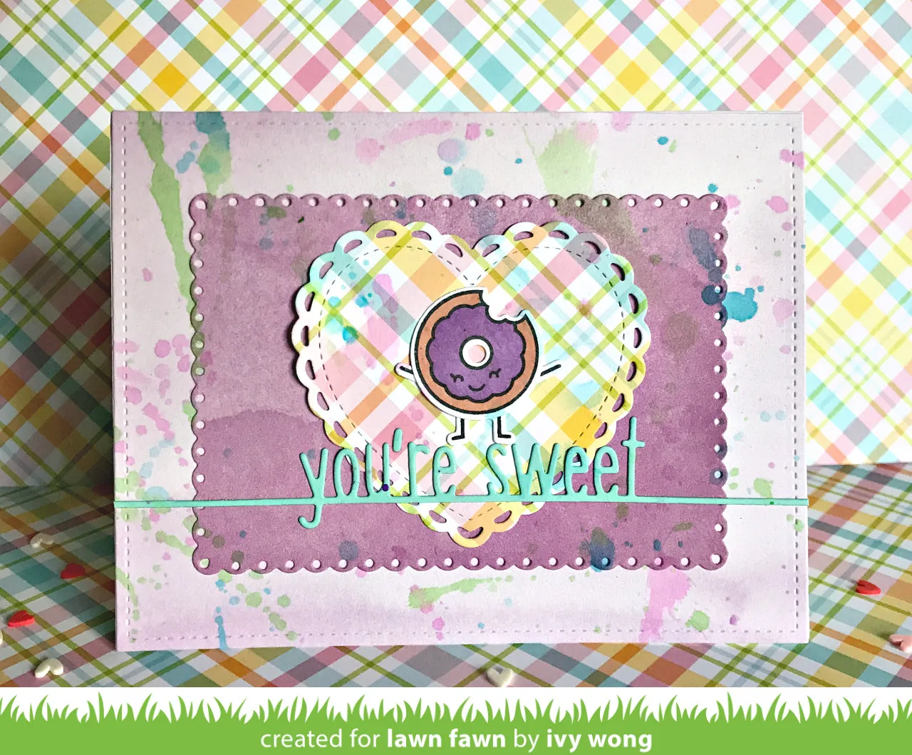 Lawn Fawn Lacy Heart Stackables Stanzschablonen 3tlg