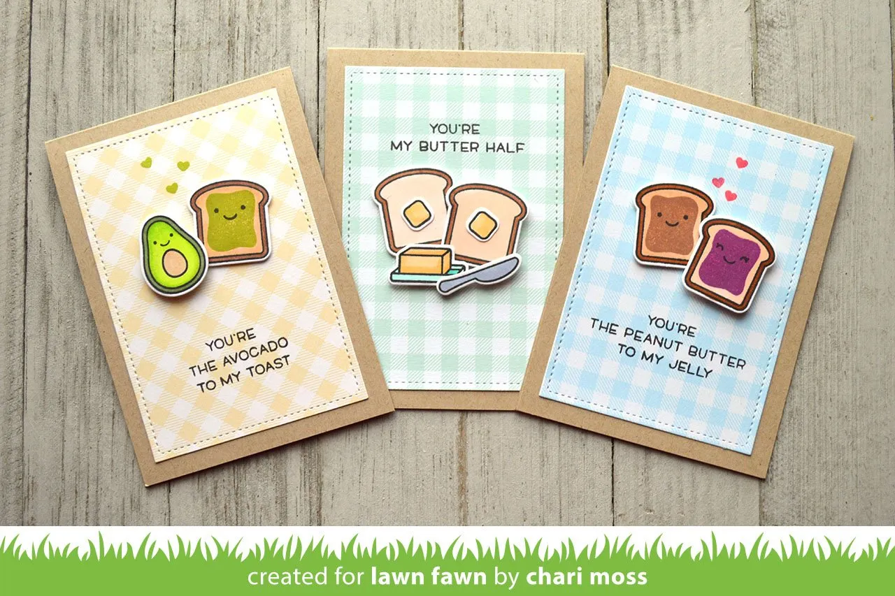 Lawn Fawn Let's Toast Stempelset Toast Toaster