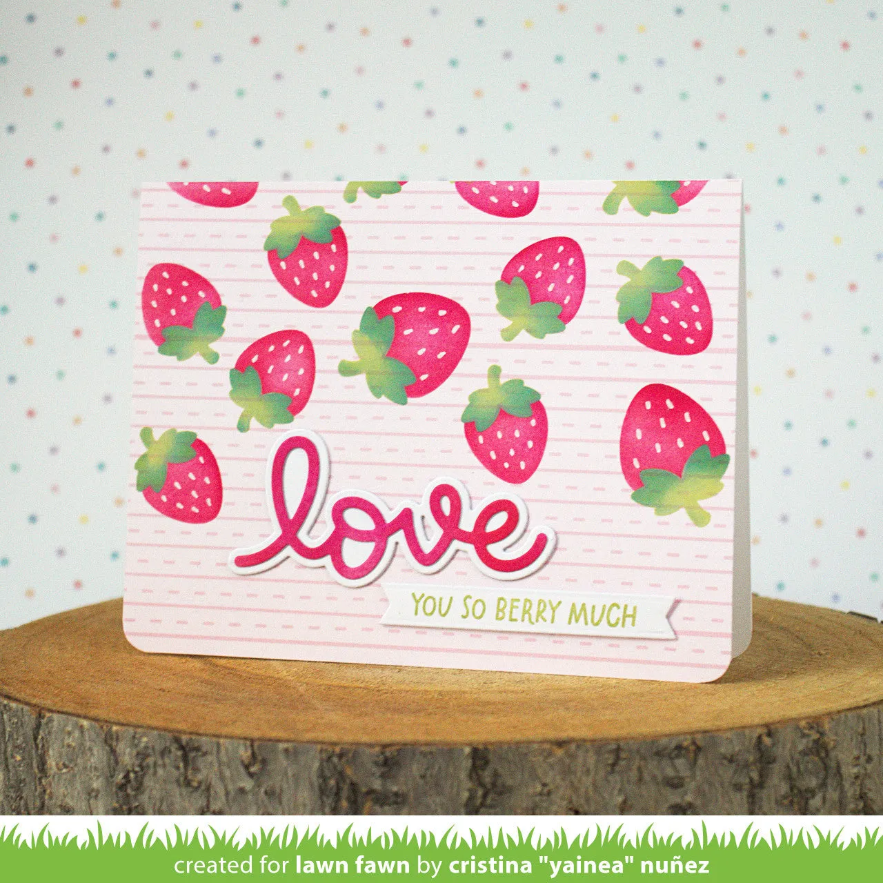 Lawn Fawn Scripty Love LF3615 Stanzschablone Outline