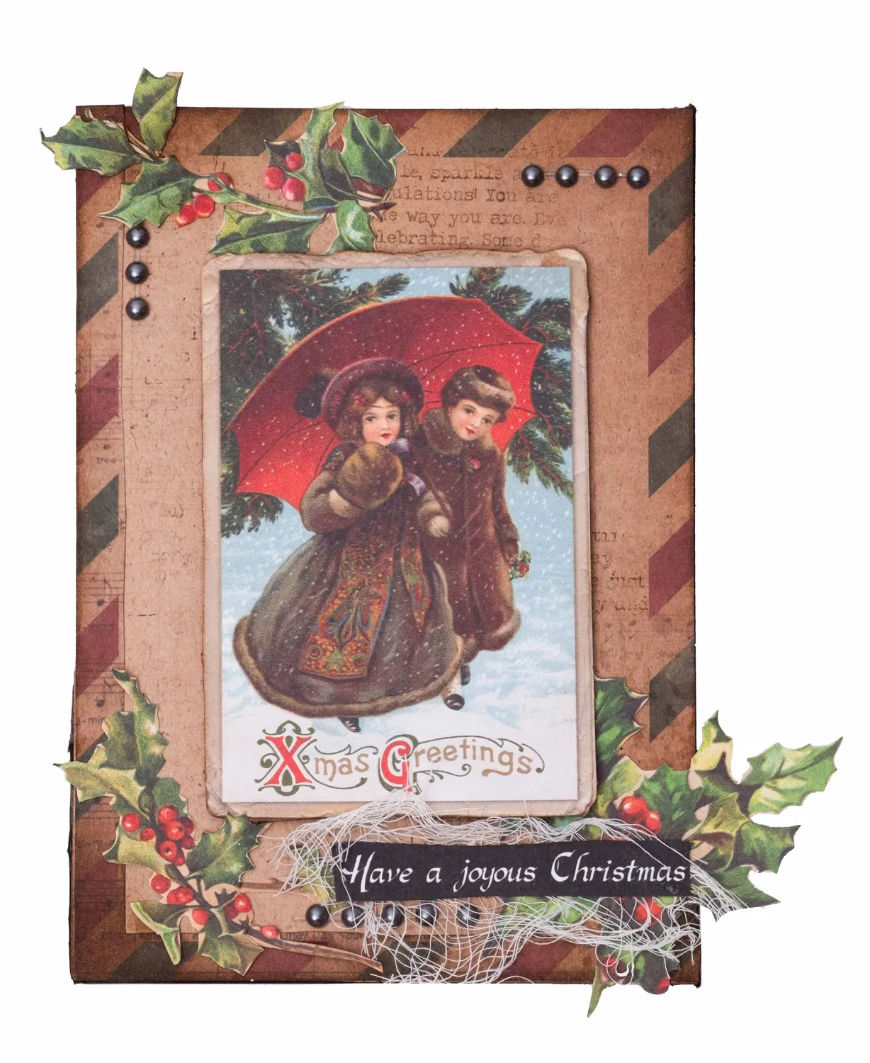 StudioLight Essentials Vintage Christmas Papierblock 36 Blatt A4