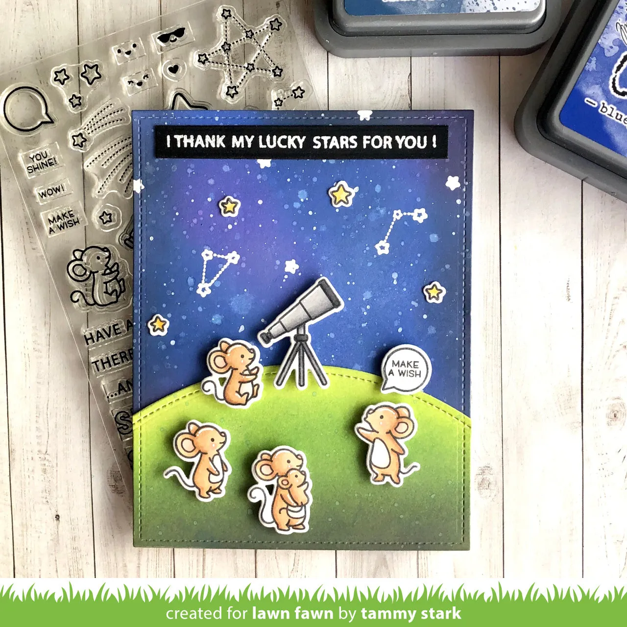 Lawn Fawn Super Star Clear Stamps Stempelset Stern
