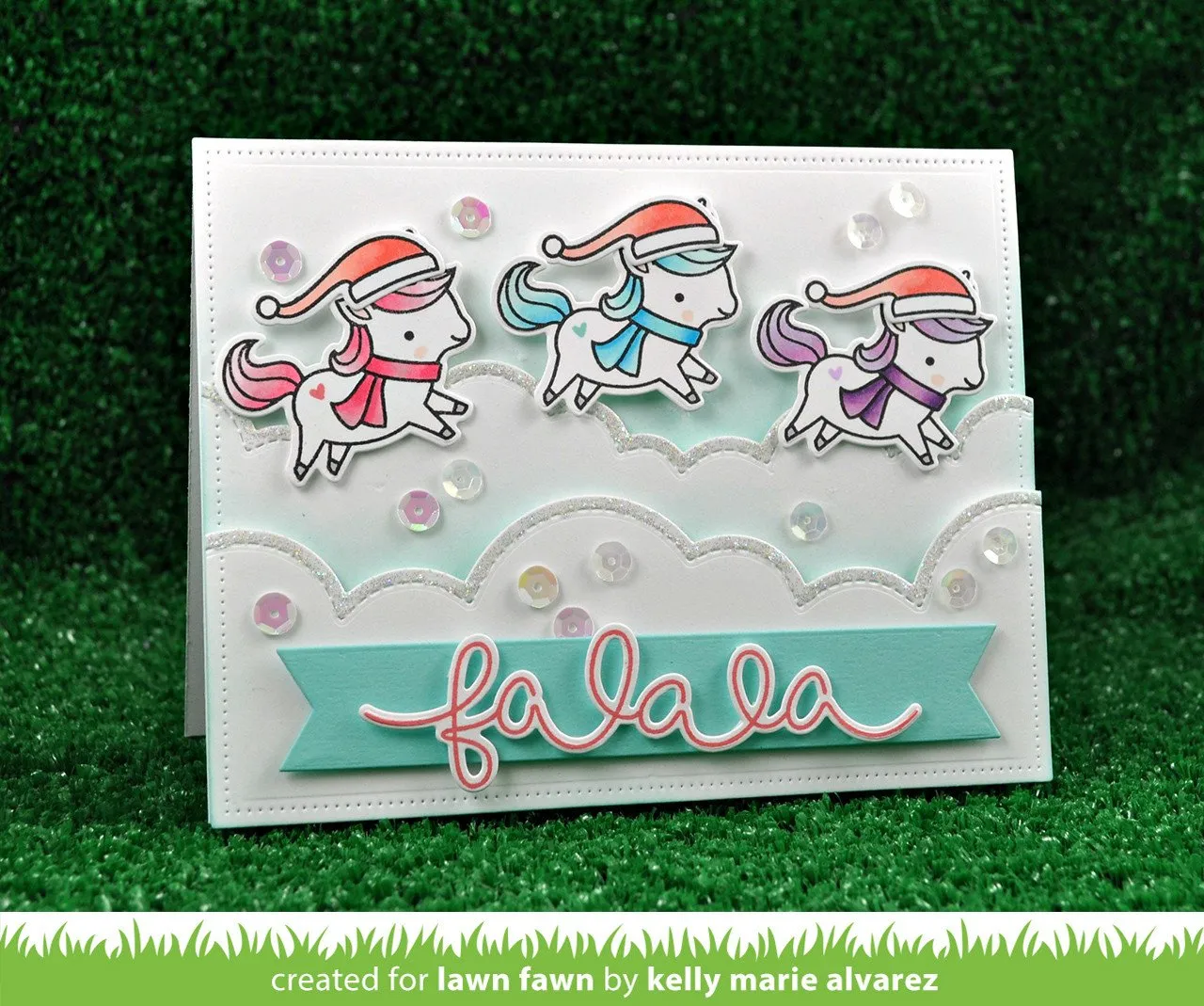 Lawn Fawn Winter Big Scripty Words Stempel 2 Motive