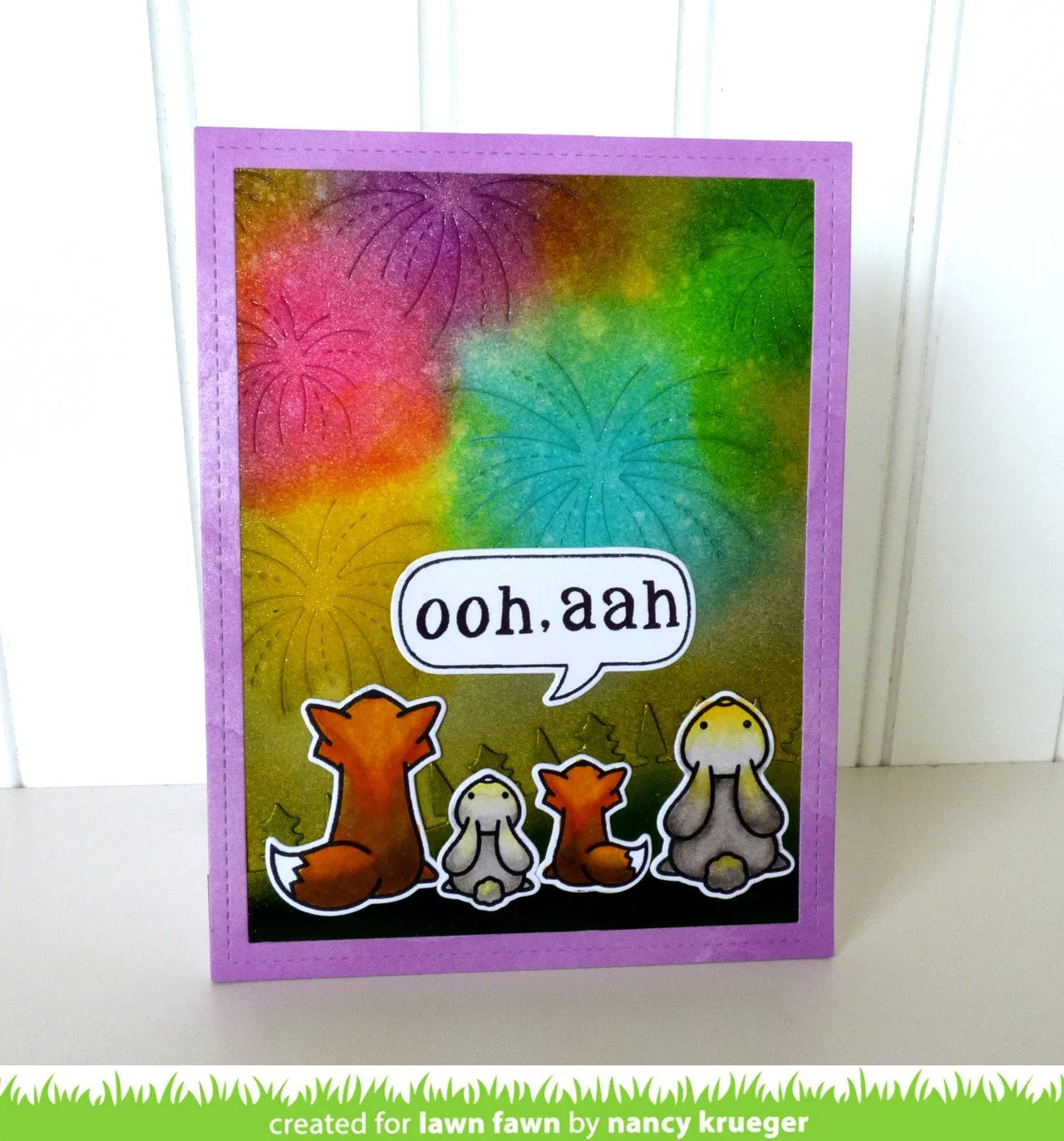 Lawn Fawn Stitched Fireworks Stanzschablone 3-tlg