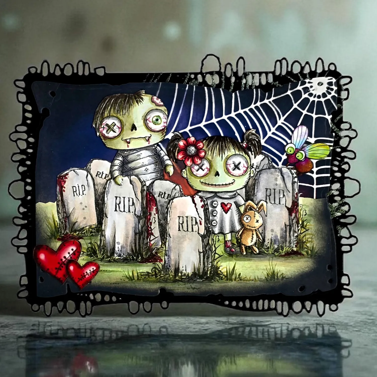 AALL and Create EP-94 Creepy Curiosities Ephemera 2er-Pack Halloween